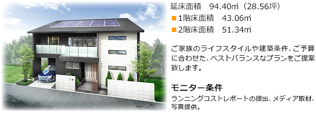 ご家族のライフスタイルや建築条件、ご予算に合わせた、ベストバランスなプランをご提案致します。